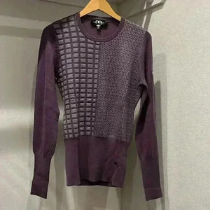 Women’s AA Equestrian Riding Horse Sweater Lilac Size: XL